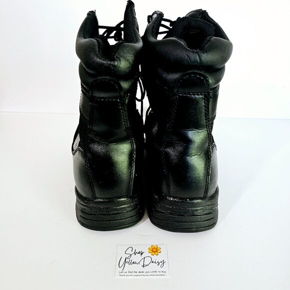 Brahma Mens Swat‎ Tactical Black Combat Boots Comp Toe Size 10W Leather 《953》B - Picture 8 of 10